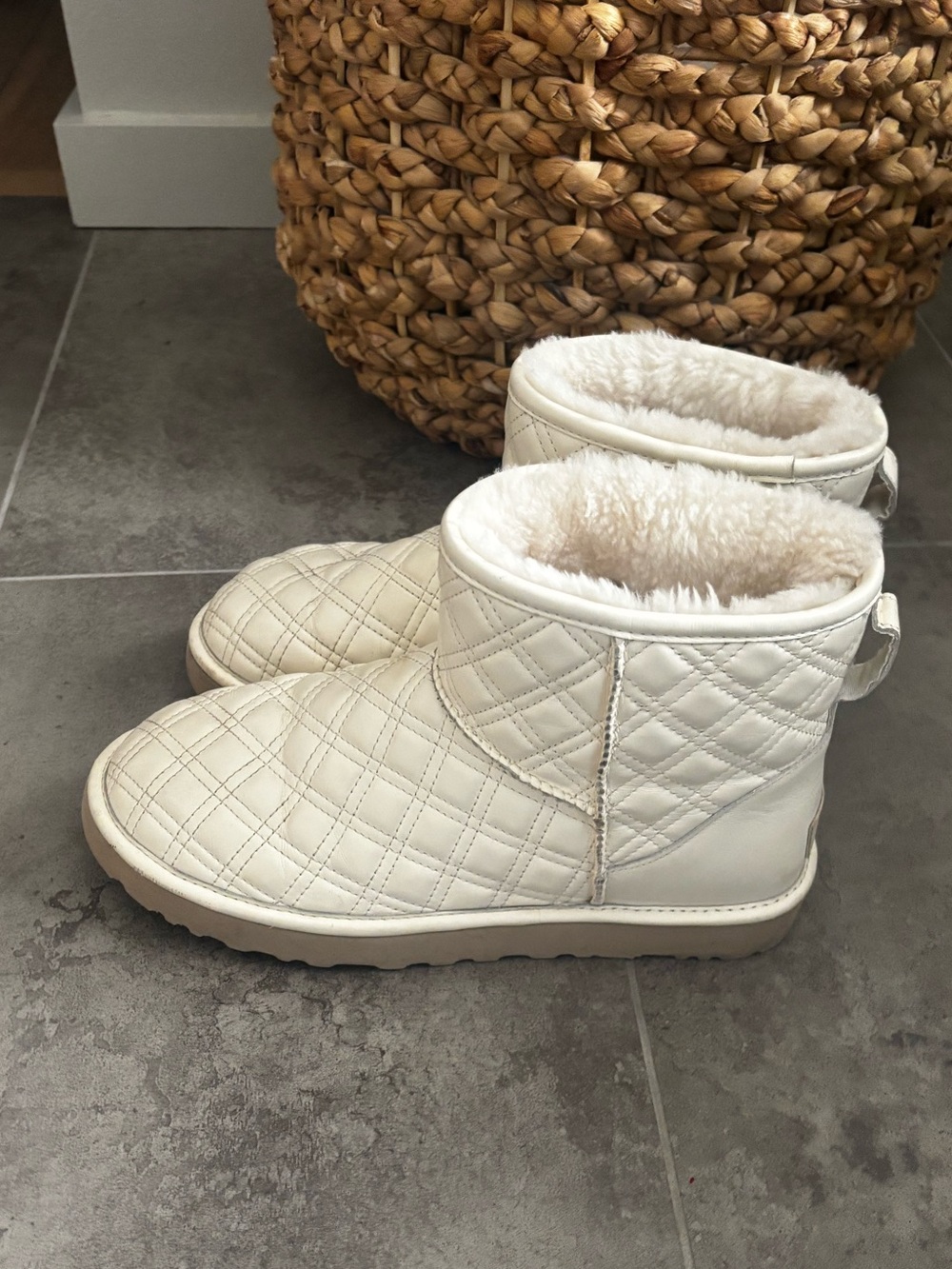 Quilted Cream Women's Ugg boots